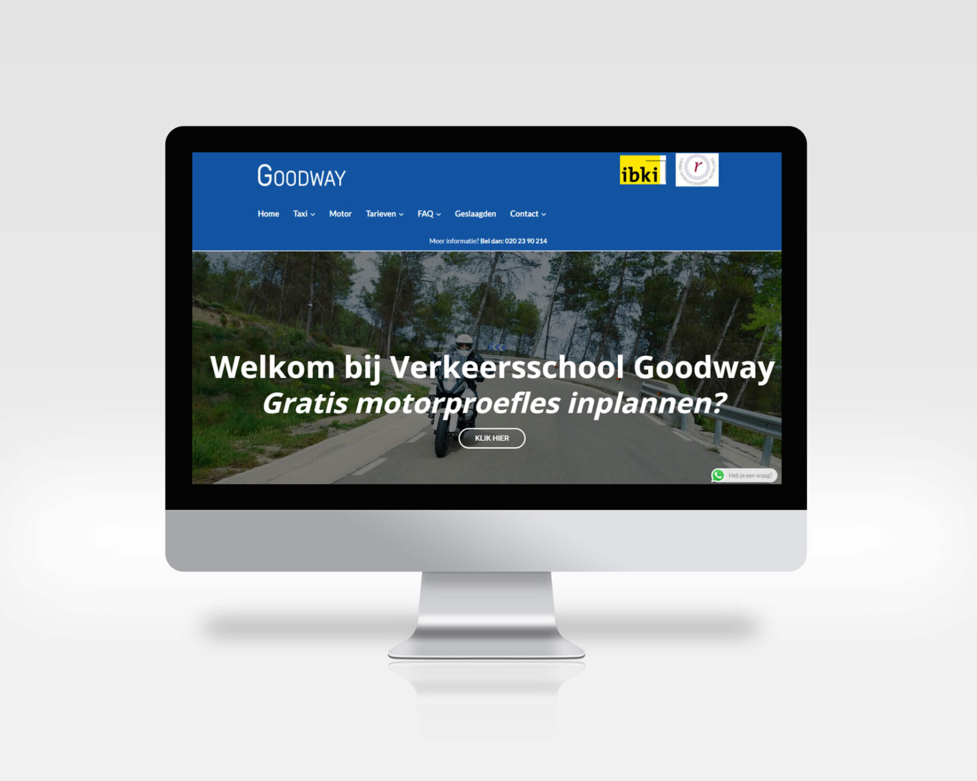 Screenshot van Verkeersschool Goodway